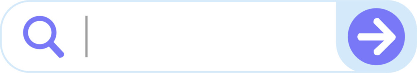 Modern Minimalist Input Bar with Search Icon and Right Arrow Send Button