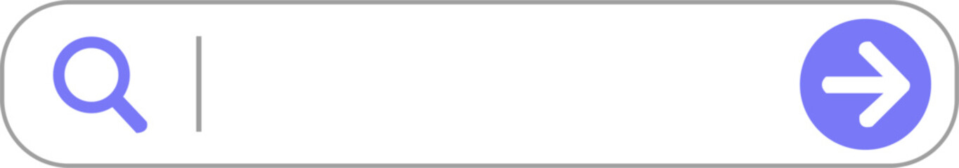 Modern Purple and White UI Search Bar Input Field Design