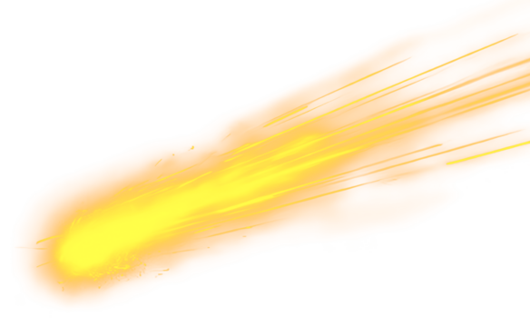 A meteor isolated on white background  Png