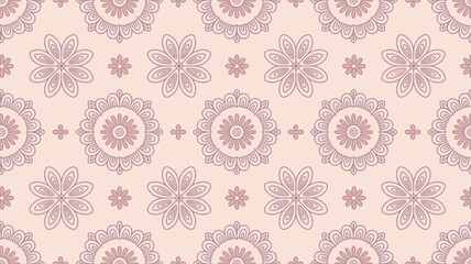 Delicate floral pattern with pink and purple hues