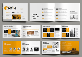Company Profile Template Design Layout
