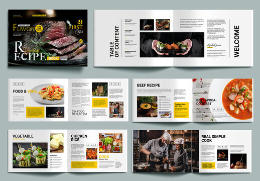 Cook Book Magazine Template