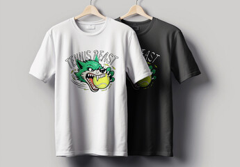 Tennis Beast T Shirt Design Layout