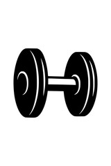 Sculpt your dream physique with this dumbbell icon, ideal for fitness apps, workout plans, and gym promotions, inspires strength and healthy living