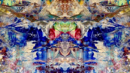 Abstract art background . Hand painting artwork on canvas .