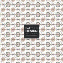 Seamless geometric floral pattern elegant abstract design for backgrounds vector