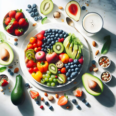 fresh vegetables on the table