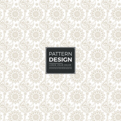 Seamless subtle geometric circular pattern delicate abstract fabric background vector