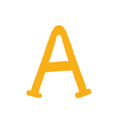 scrapbook alphabet journaling stickers - alphabet illustration letter