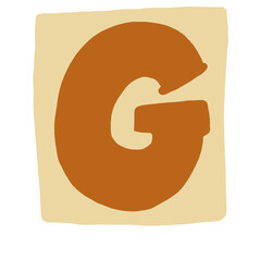 scrapbook alphabet journaling stickers - alphabet illustration letter