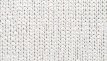 Cream Knitted Fabric Texture Close Up