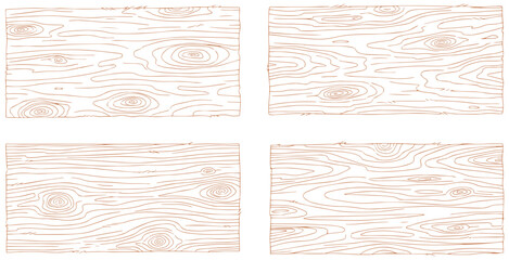 Rustic wood planks texture set with realistic grain details for backgrounds or mockups