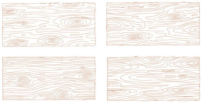 Rustic wood planks texture set with realistic grain details for backgrounds or mockups