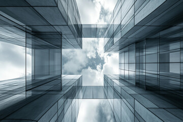 Generated with ai image of dynamic abstract and high tech visual effect