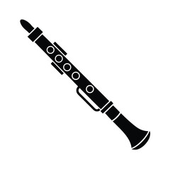 Flat Vector Icon of Oboe
