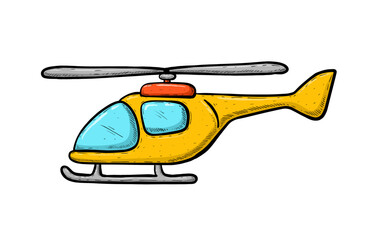 helicopter vector illustration