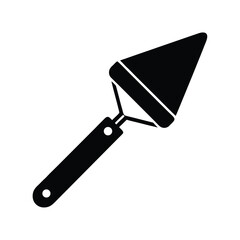 Flat Vector Icon of Plastering Tool