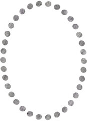 round frame made of spheres