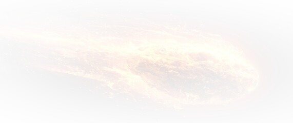 Universe Asteroid Impact with Bright Flame Png.
