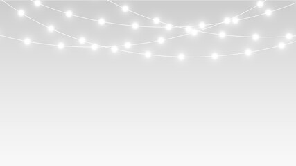 Garland png light string for festive holiday decoration.
