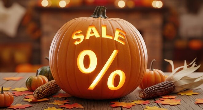 Carved Pumpkin with Sale 0% Discount and Autumn Decorations