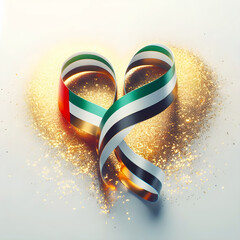 abstract background with colorful ribbons