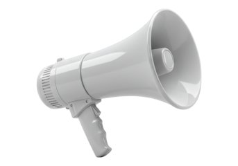 megaphone on white
