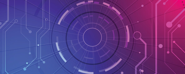 Abstract circuit technology style concept particles background