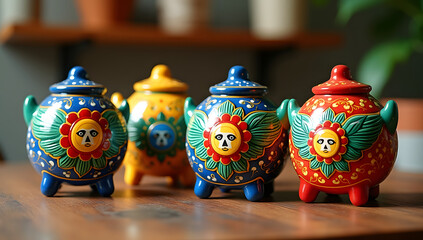 Traditional Sicilian Trinacria Ceramic Ornaments
