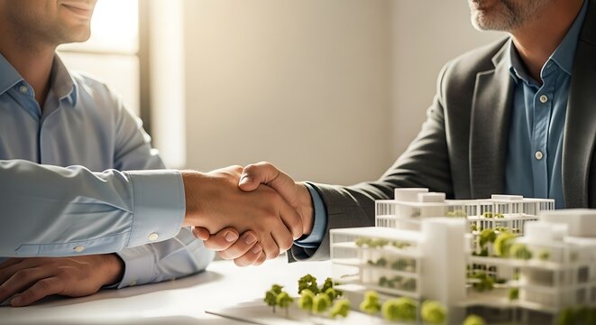 Architectural collaboration: A handshake sealing the future of innovative design