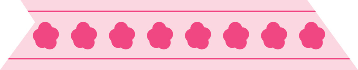 Cute pink washi tape with small cloud-like pattern, perfect for creative planners, scrapbooks, and digital stationery decoration.