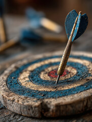 Arrow hitting bullseye &mdash; goal-setting habits and consistency for success.
