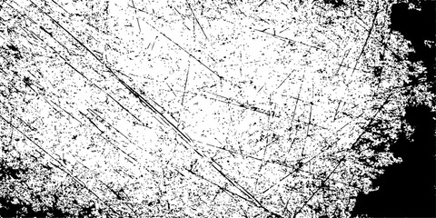 Old, rough black and white grunge wall texture background with a vintage cracked surface design