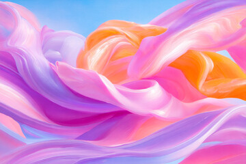 Obraz premium Abstract art interpretation of jockey and horse synergy