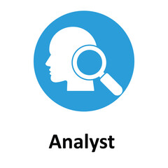 Analyst Vector Icon which can easily modify or edit