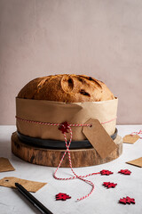 Italian panettone.