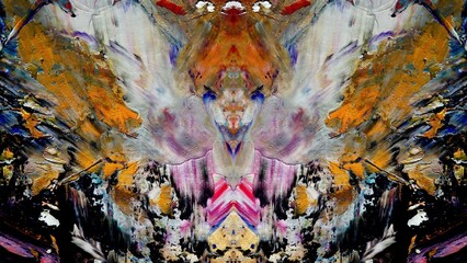 Abstract art background . Hand painting artwork on canvas .