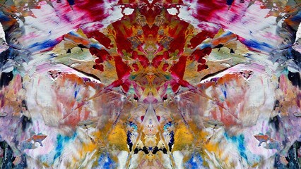 Abstract art background . Hand painting artwork on canvas .