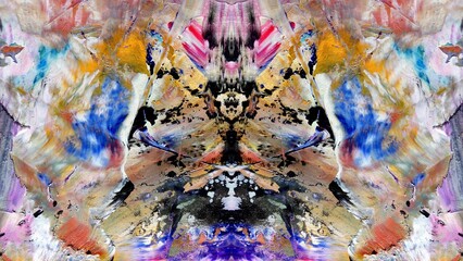 Abstract art background . Hand painting artwork on canvas .