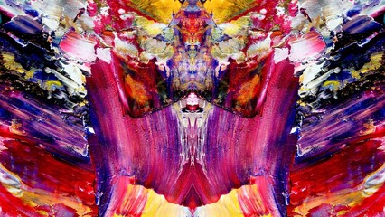 Abstract art background . Hand painting artwork on canvas .