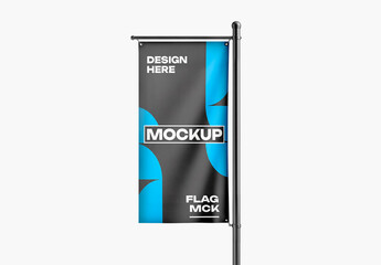 Banner Flag Mockup 