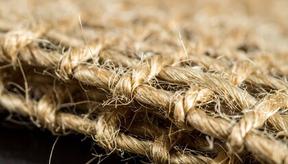 Close Up of Hemp Fabric Texture