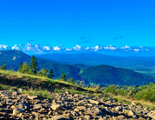 Beskides Mountains in Poland.