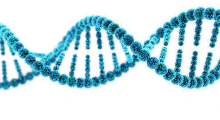 Blue DNA Helix Structure Science and Genetic Code Illustration