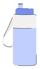 Reusable Gym Water Bottle for Sport Trainings.