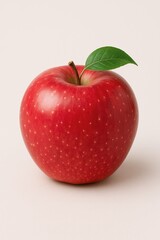 red apple isolated on white background