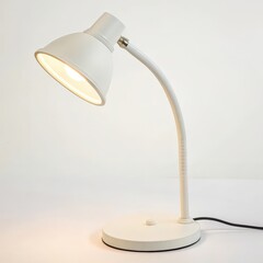 Modern desk lamp with a sleek design and adjustable neck, providing focused light for workspaces.