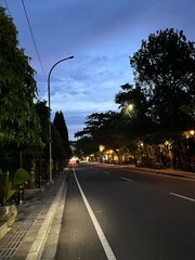 Naklejka premium road in the city