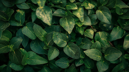 Fresh green leaves background, natural texture and eco concept
