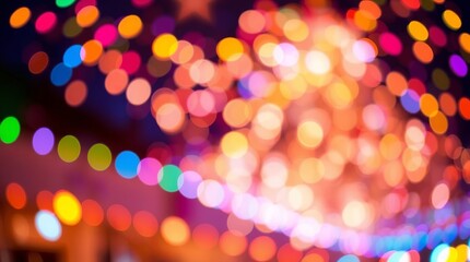 abstract background with bokeh lights
